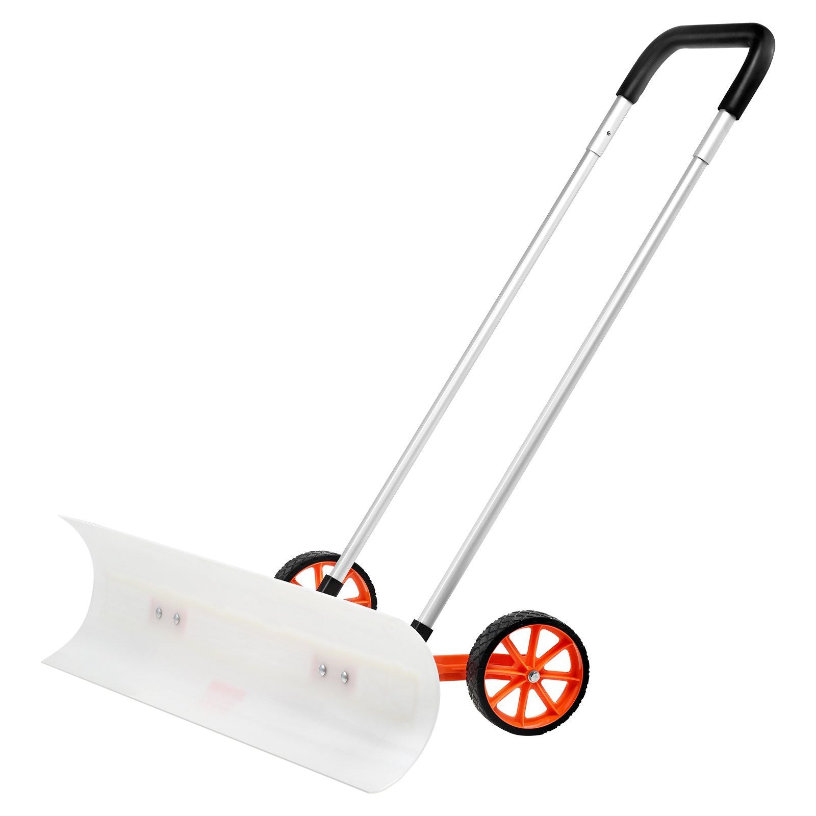 VEVOR Snow Shovel with Wheels, 37 inch Snow Shovel for Driveway, ABS Snow Shovel Pusher for Snow Removal, Heavy Duty Shovel Push